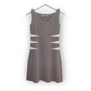 D. EXTERIOR Sleeveless Square Neck Knit Sheath Dress size S